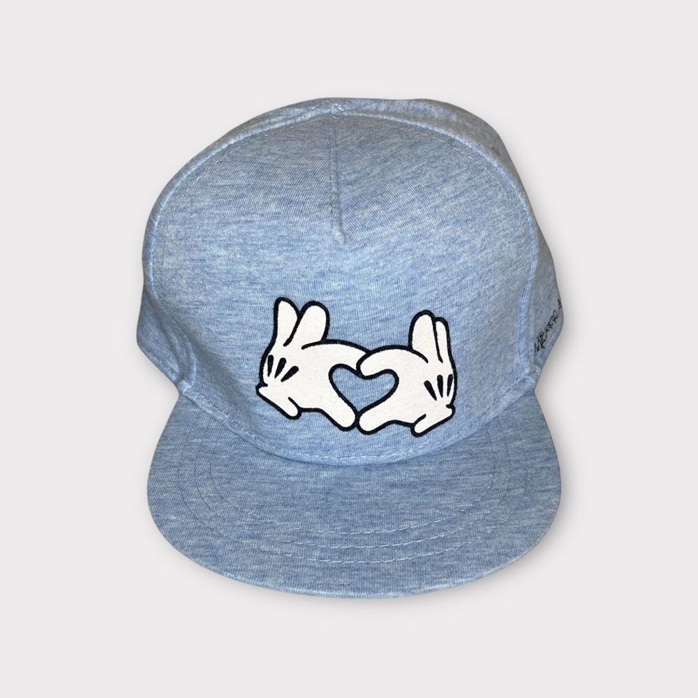 H&M x Disney Mickey Mouse Heart Fingers Blue Chambray Hat